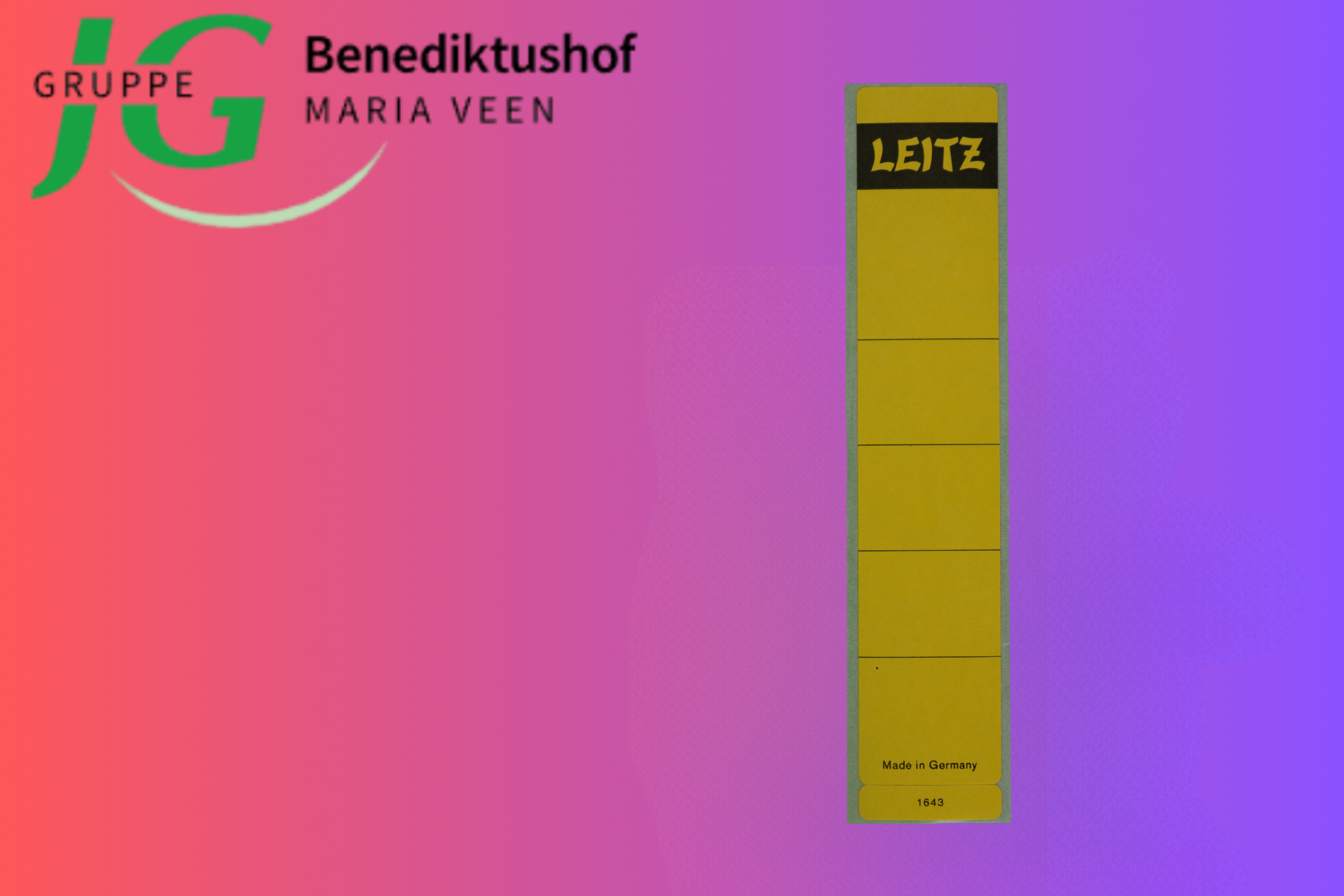 Rückenschilder Leitz 1643, gelb