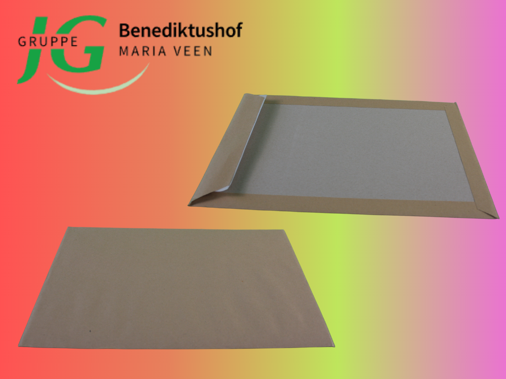 Versandtasche A4 mit Papprücken