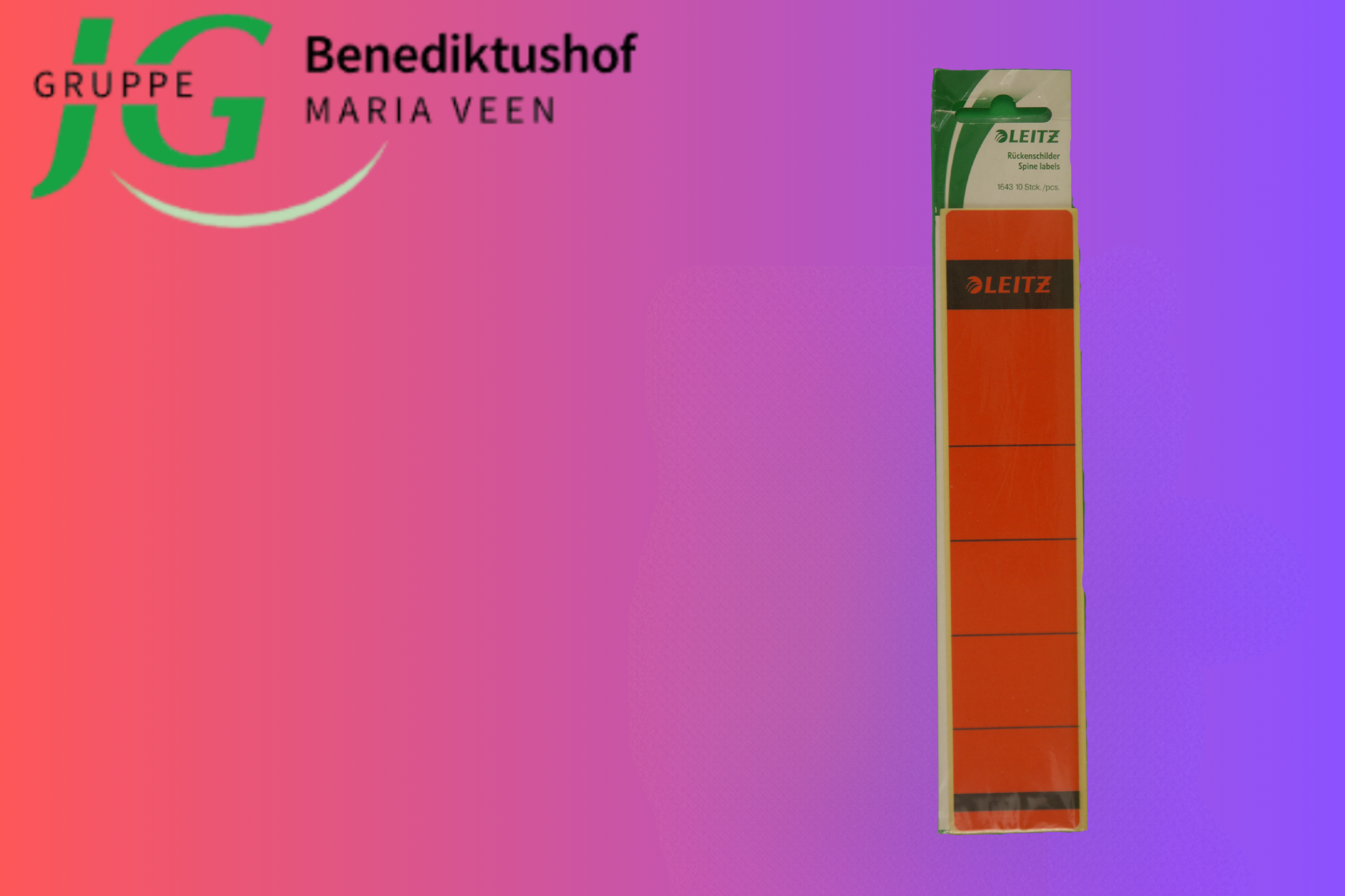 Rückenschilder Leitz 1643, rot