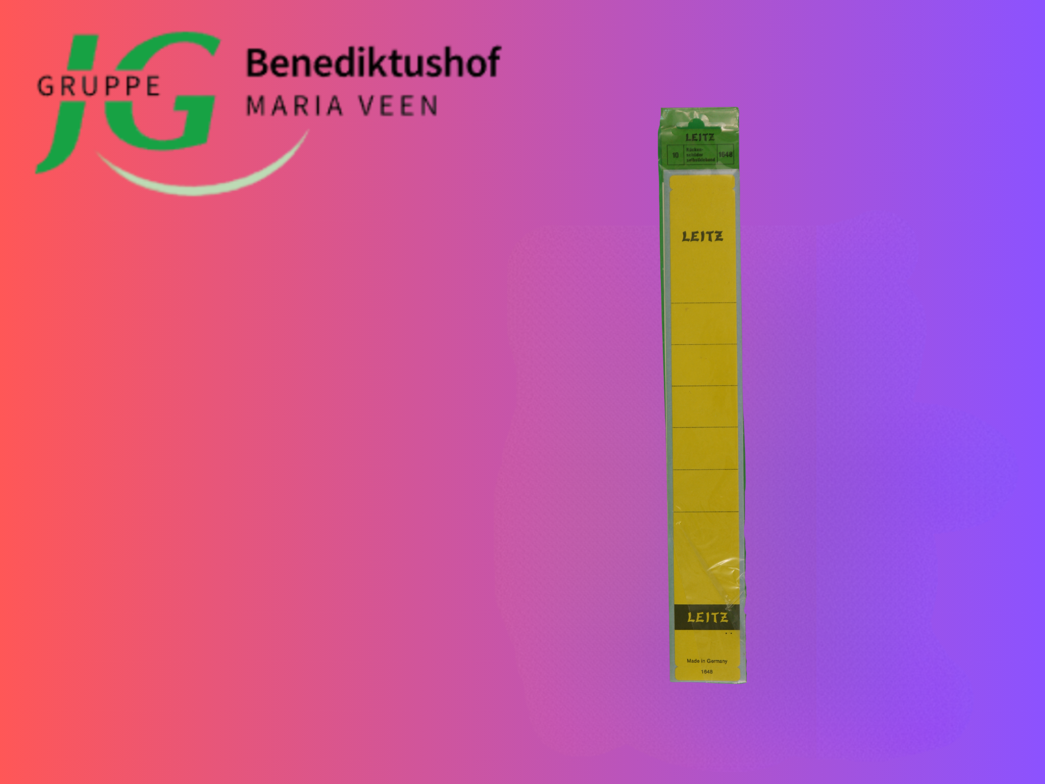 Rückenschilder Leitz 1648, gelb