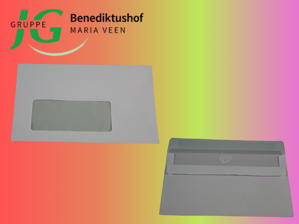 Briefumschlag C6 kurz mit Fenster