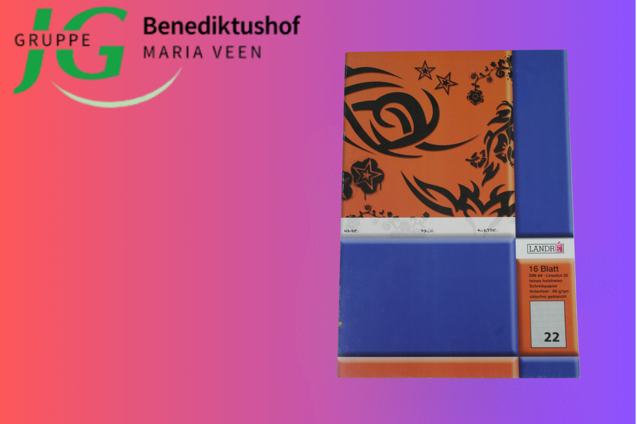 Schulheft A4 kariert 22