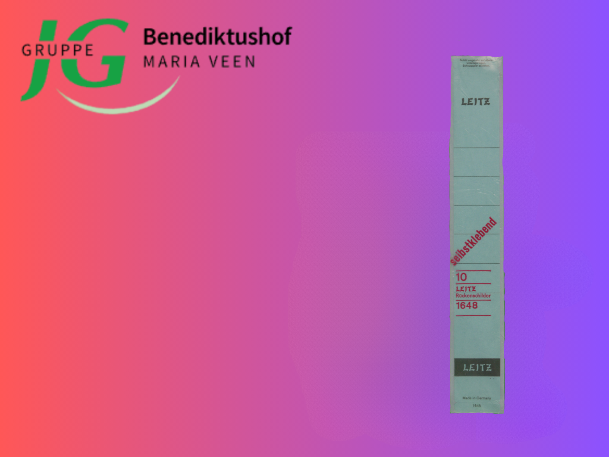 Rückenschilder Leitz 1648, blau