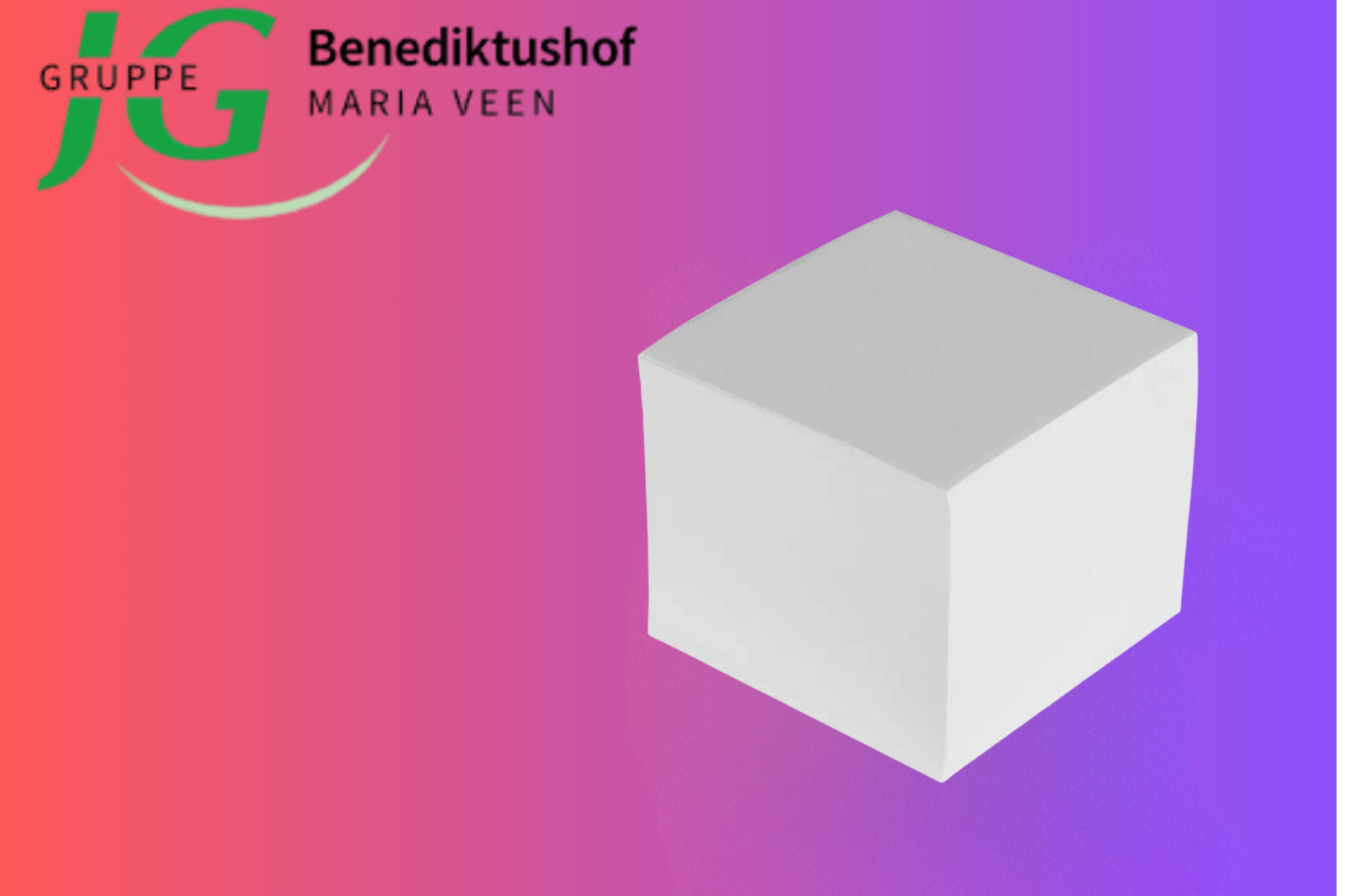 Zettelboxeinlage 9x9 cm, weiss