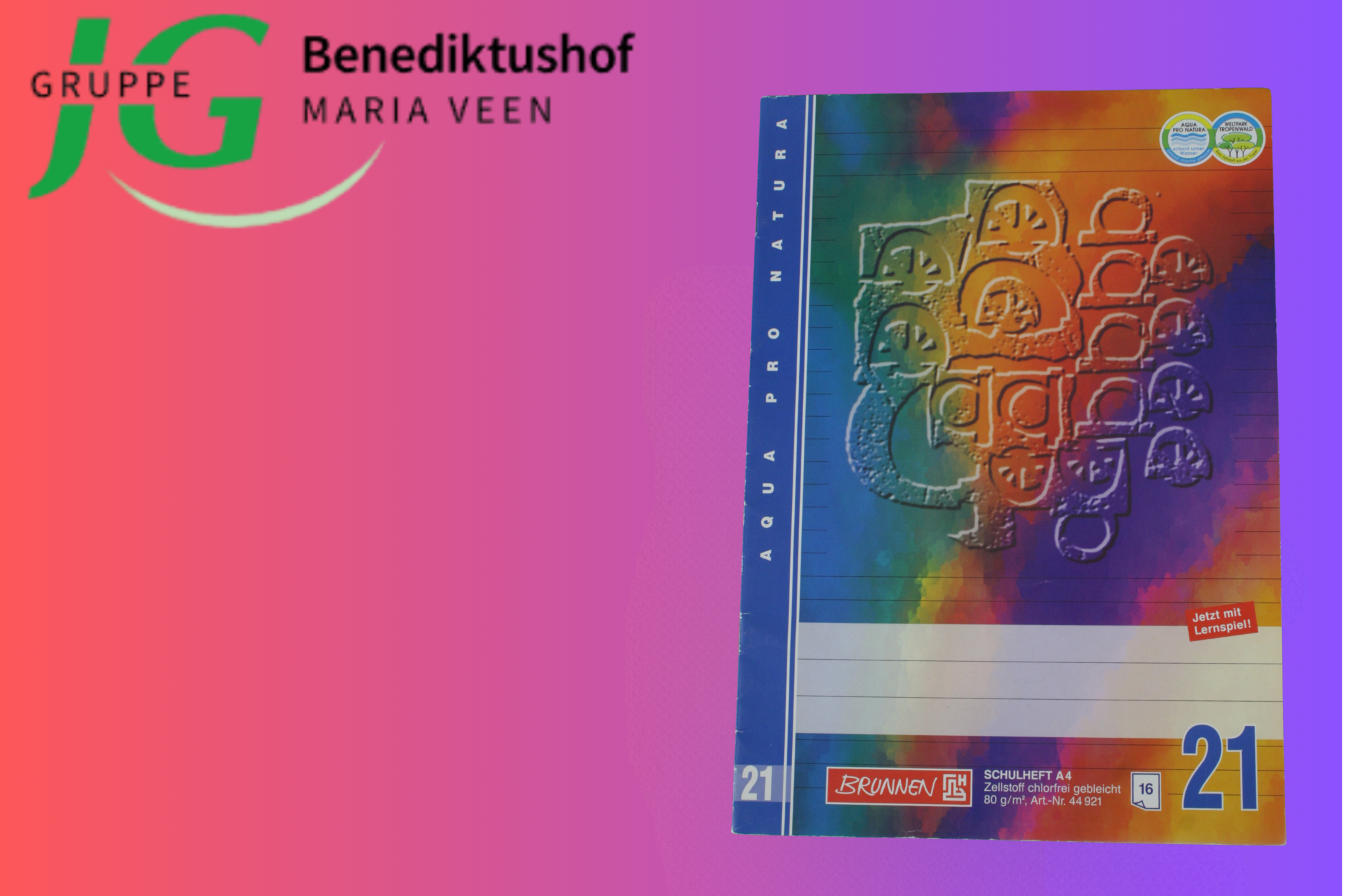 Schulheft A4 liniert 21