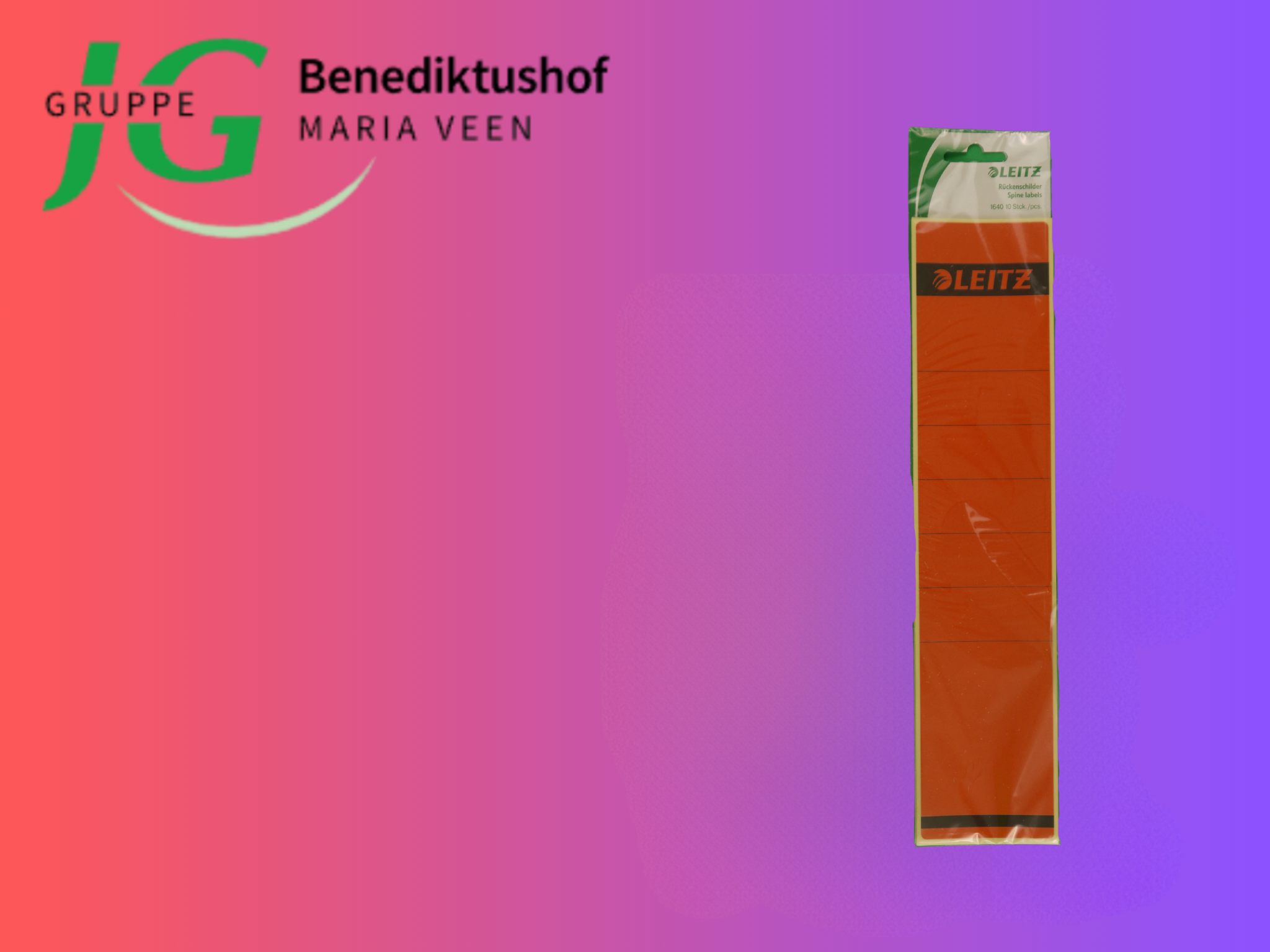 Rückenschilder Leitz 1640, rot